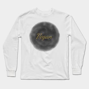 Vegan Art Minimal Design Long Sleeve T-Shirt